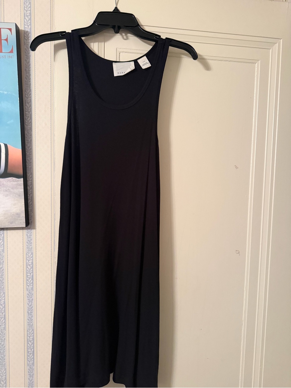 Sleeveless Black Swing Dress